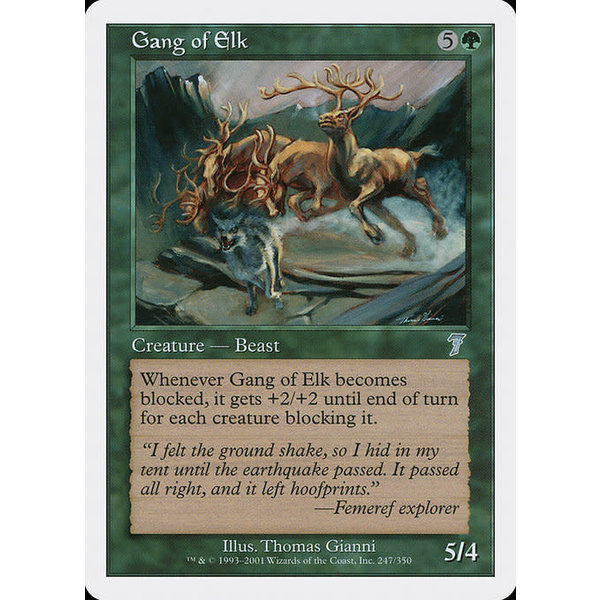 Magic: The Gathering Gang of Elk (247) Lightly Played