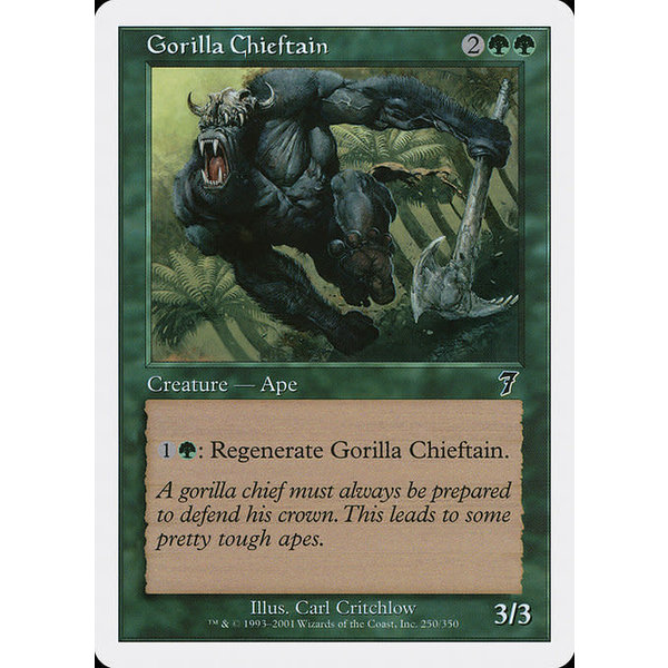 Magic: The Gathering Gorilla Chieftain (250) Lightly Played