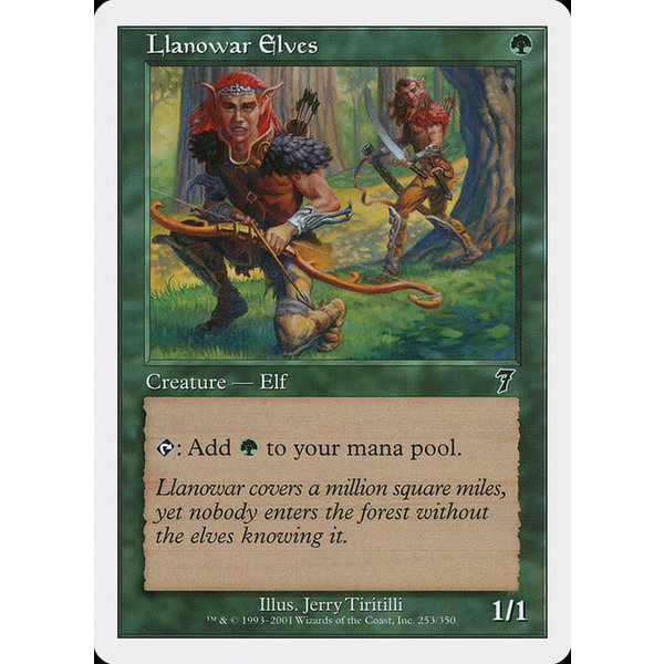 Magic: The Gathering Llanowar Elves (253) Heavily Played