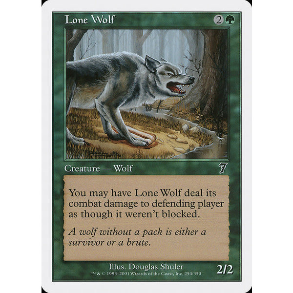 Magic: The Gathering Lone Wolf (254) Lightly Played