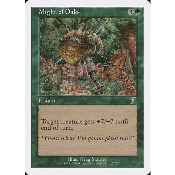 Magic: The Gathering Might of Oaks (257) Moderately Played