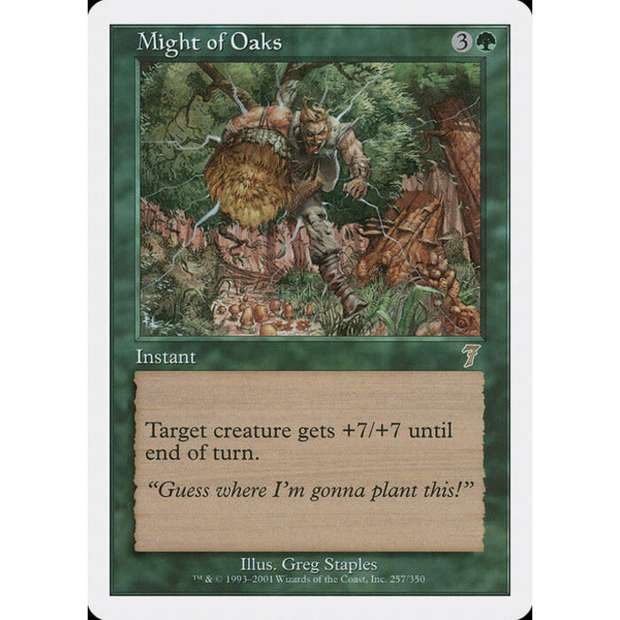 Magic: The Gathering Might of Oaks (257) Lightly Played