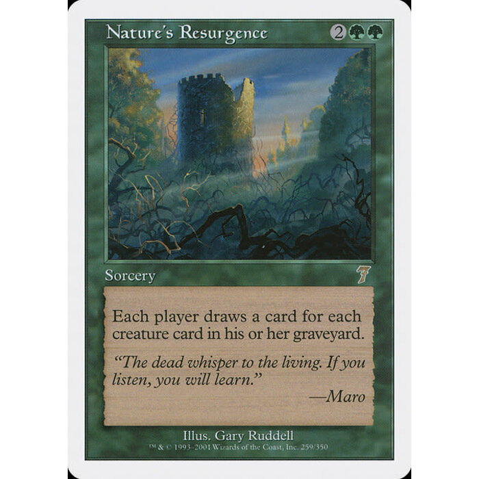 Magic: The Gathering Nature's Resurgence (259) Lightly Played