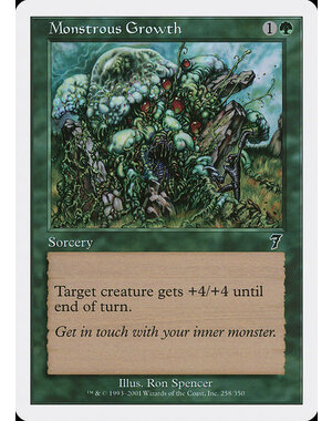 Magic: The Gathering Monstrous Growth (258) Lightly Played