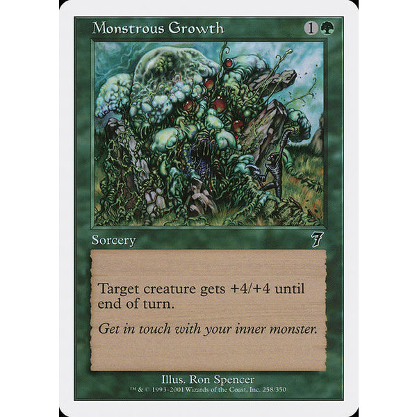 Magic: The Gathering Monstrous Growth (258) Lightly Played