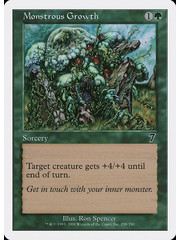 Magic: The Gathering Monstrous Growth (258) Moderately Played
