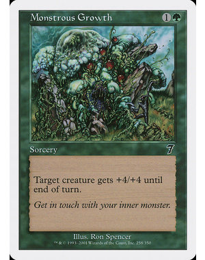 Magic: The Gathering Monstrous Growth (258) Moderately Played