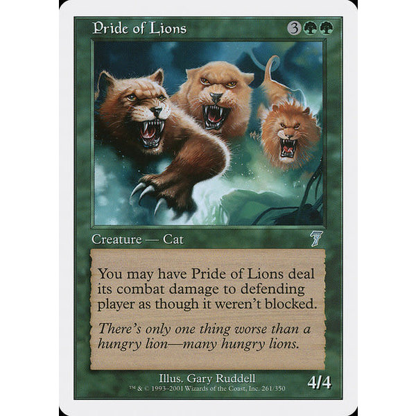 Magic: The Gathering Pride of Lions (261) Lightly Played