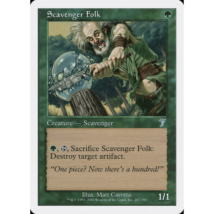 Magic: The Gathering Scavenger Folk (267) Lightly Played
