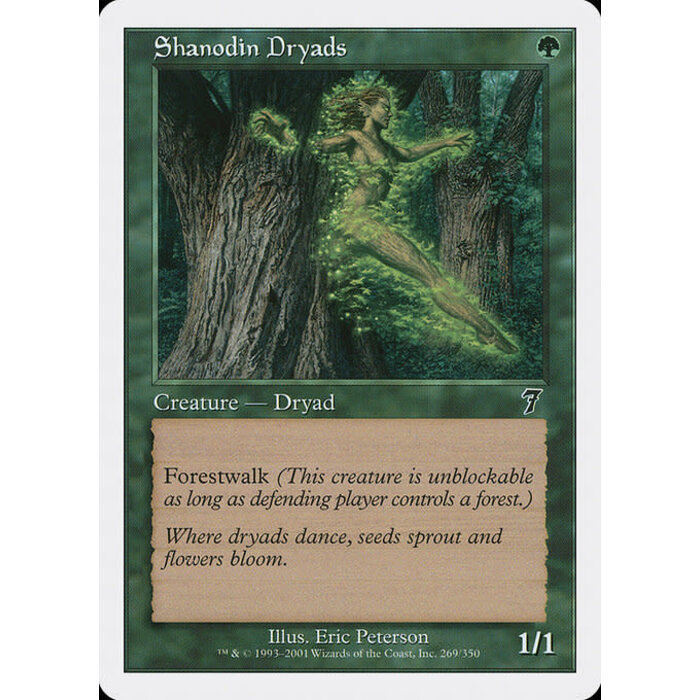 Magic: The Gathering Shanodin Dryads (269) Lightly Played Foil