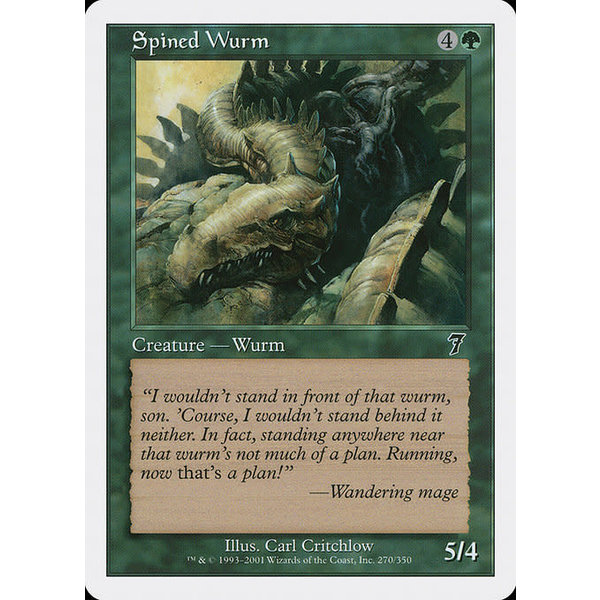 Magic: The Gathering Spined Wurm (270) Lightly Played