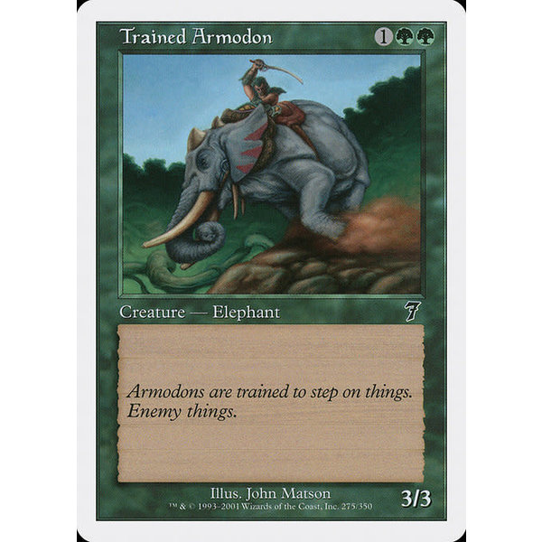 Magic: The Gathering Trained Armodon (275) Lightly Played