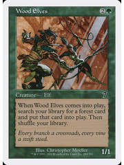 Magic: The Gathering Wood Elves (284) Moderately Played