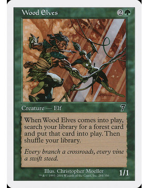 Magic: The Gathering Wood Elves (284) Moderately Played