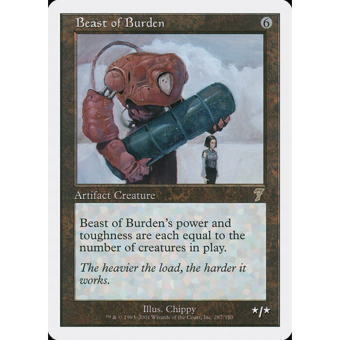 Magic: The Gathering Beast of Burden (287) Moderately Played
