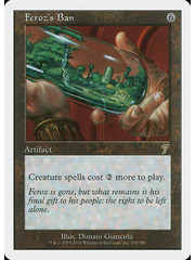 Magic: The Gathering Feroz's Ban (295) Moderately Played