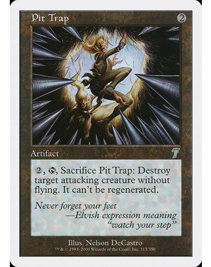 Magic: The Gathering Pit Trap (313) Lightly Played