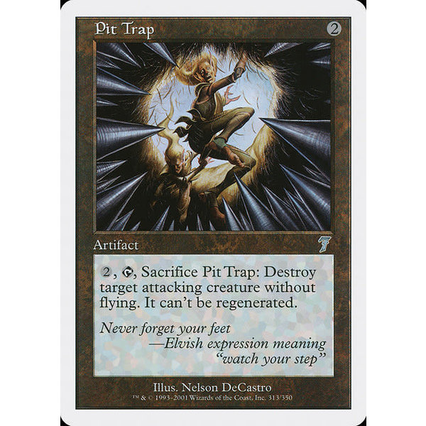 Magic: The Gathering Pit Trap (313) Lightly Played