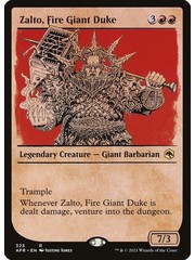 Magic: The Gathering Zalto, Fire Giant Duke (Showcase) (323) Near Mint Foil
