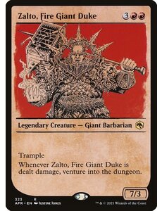Magic: The Gathering Zalto, Fire Giant Duke (Showcase) (323) Near Mint Foil