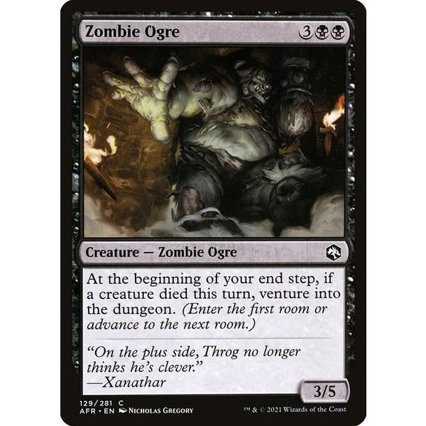 Magic: The Gathering Zombie Ogre (129) Near Mint Foil