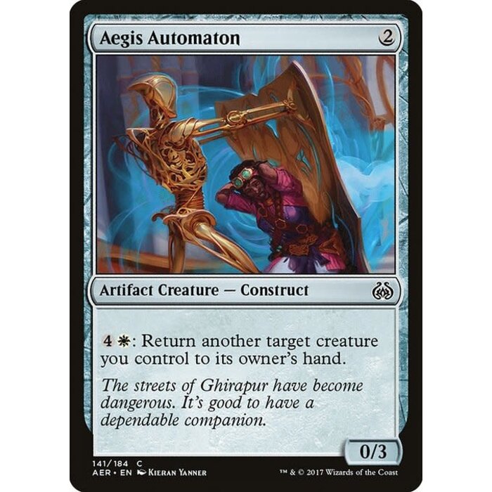 Magic: The Gathering Aegis Automaton (141) Moderately Played Foil