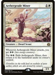 Magic: The Gathering Aethergeode Miner (004) Damaged