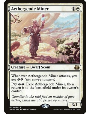 Magic: The Gathering Aethergeode Miner (004) Moderately Played Foil