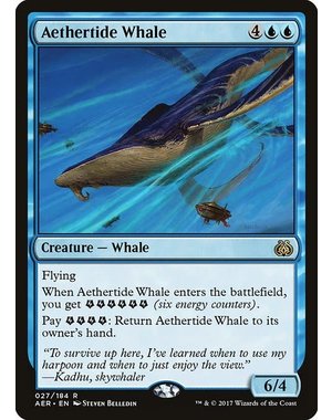 Magic: The Gathering Aethertide Whale (027) Moderately Played Foil