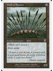 Magic: The Gathering Wall of Spears (323) Lightly Played