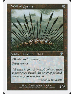 Magic: The Gathering Wall of Spears (323) Lightly Played