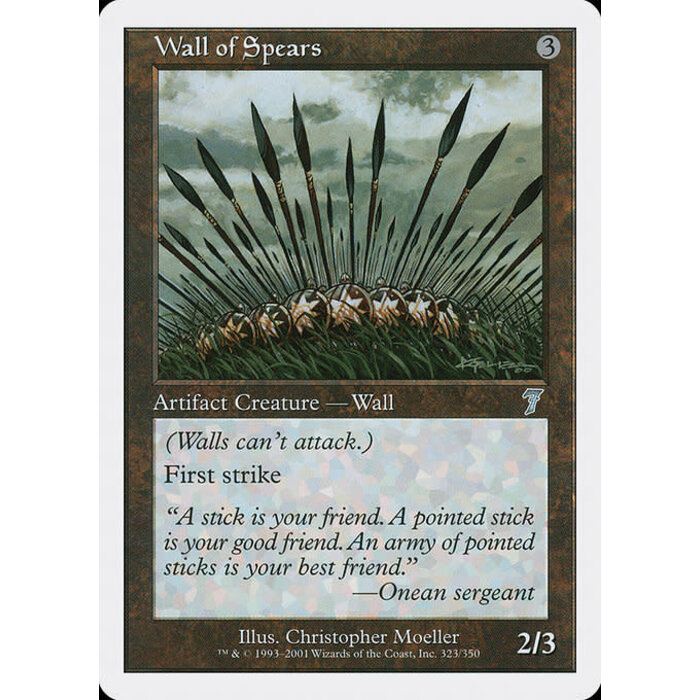 Magic: The Gathering Wall of Spears (323) Lightly Played