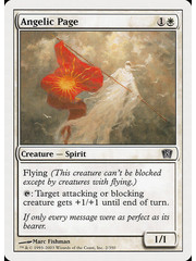 Magic: The Gathering Angelic Page (002) Heavily Played