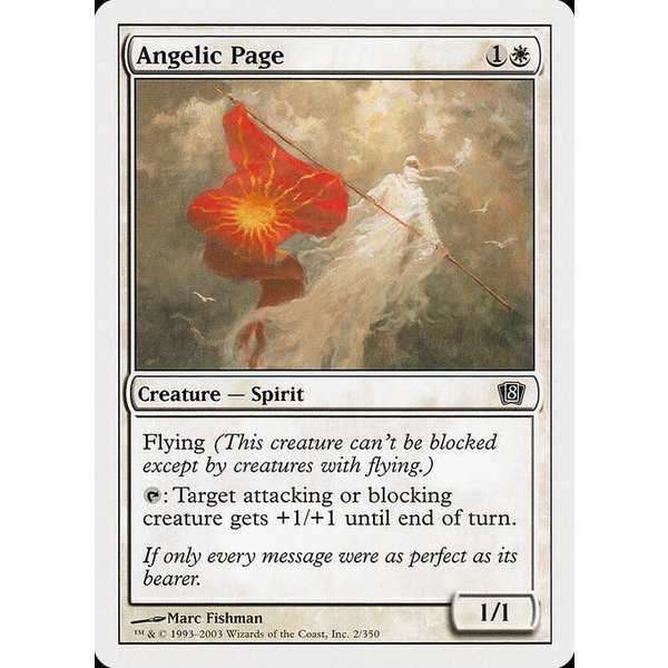 Magic: The Gathering Angelic Page (002) Heavily Played