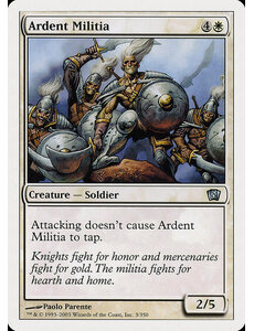 Magic: The Gathering Ardent Militia (003) Lightly Played