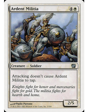 Magic: The Gathering Ardent Militia (003) Lightly Played