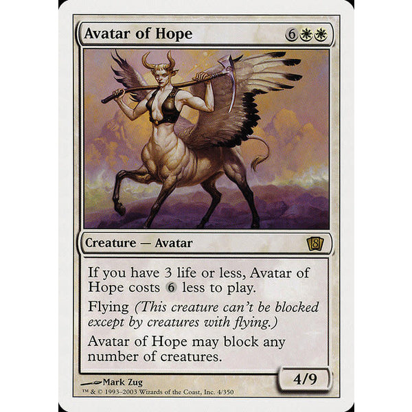 Magic: The Gathering Avatar of Hope (004) Heavily Played