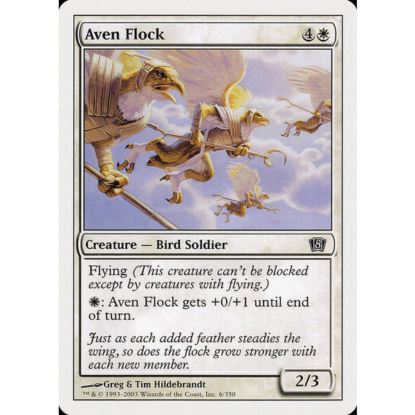 Magic: The Gathering Aven Flock (006) Lightly Played Foil