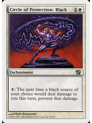 Magic: The Gathering Circle of Protection: Black (010) Lightly Played