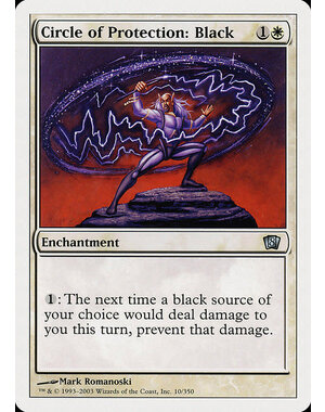 Magic: The Gathering Circle of Protection: Black (010) Lightly Played