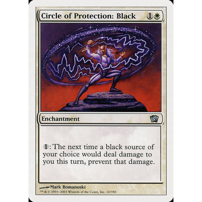 Magic: The Gathering Circle of Protection: Black (010) Lightly Played