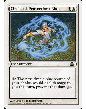 Magic: The Gathering Circle of Protection: Blue (011) Lightly Played