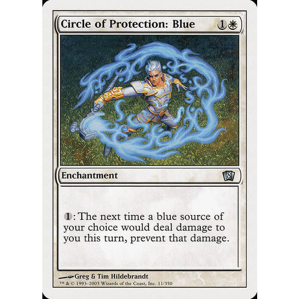 Magic: The Gathering Circle of Protection: Blue (011) Lightly Played