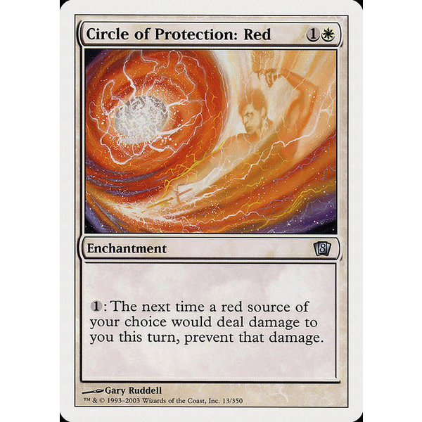 Magic: The Gathering Circle of Protection: Red (013) Lightly Played