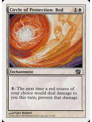 Magic: The Gathering Circle of Protection: Red (013) Moderately Played