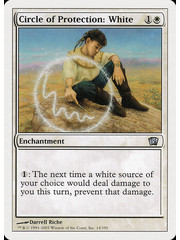 Magic: The Gathering Circle of Protection: White (014) Lightly Played