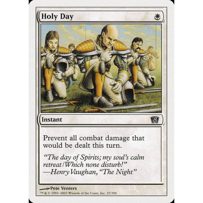 Magic: The Gathering Holy Day (023) Moderately Played