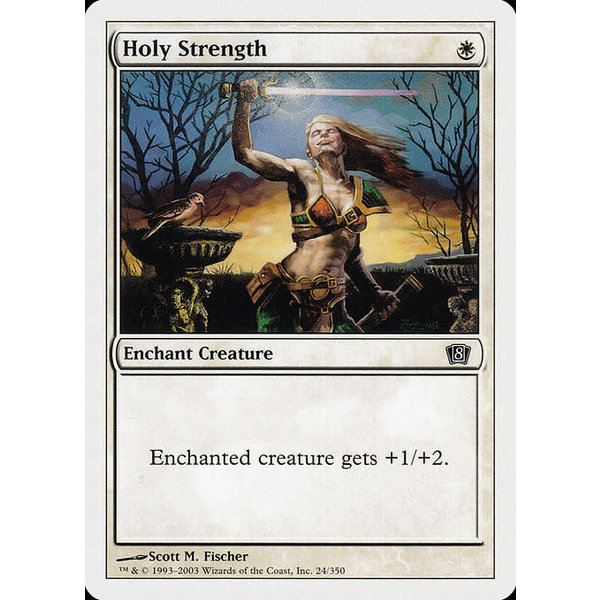 Magic: The Gathering Holy Strength (024) Lightly Played