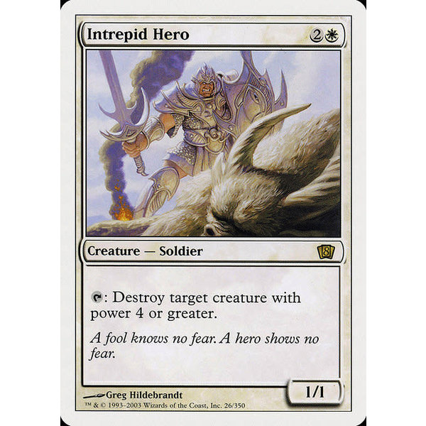 Magic: The Gathering Intrepid Hero (026) Heavily Played