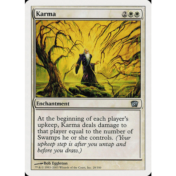 Magic: The Gathering Karma (028) Lightly Played